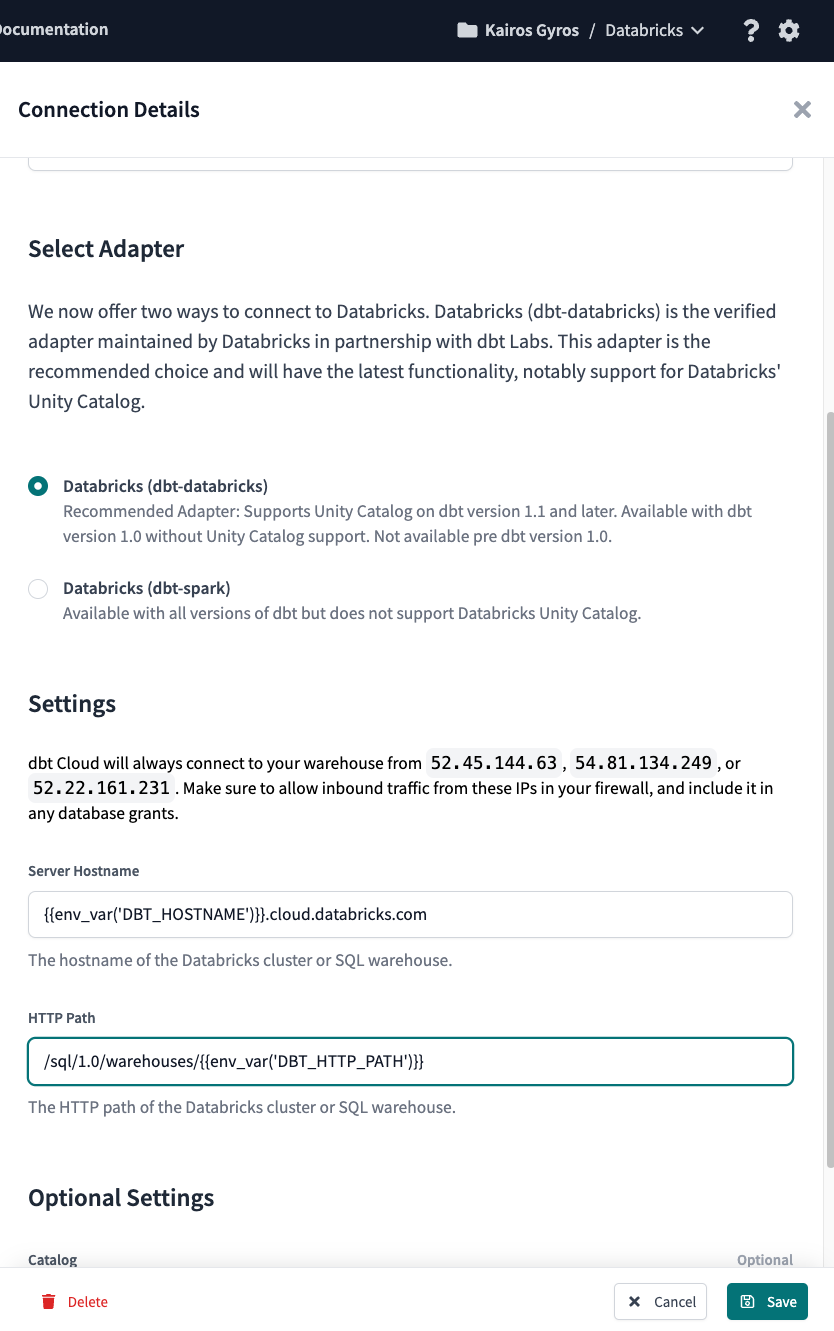 Using environment variable syntax in connection configs Using environment variable syntax in connection configs